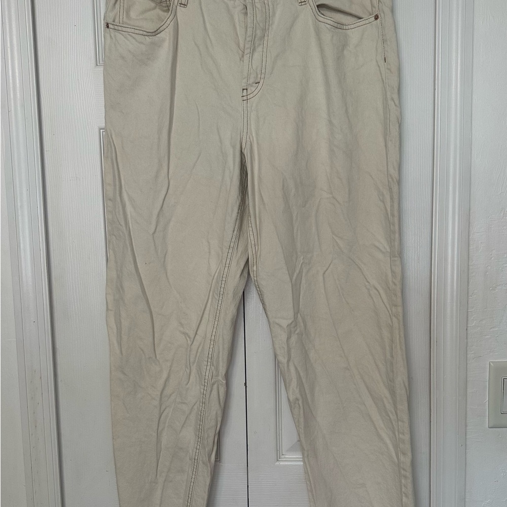 Wild Fable Cream High-Rise Jeans